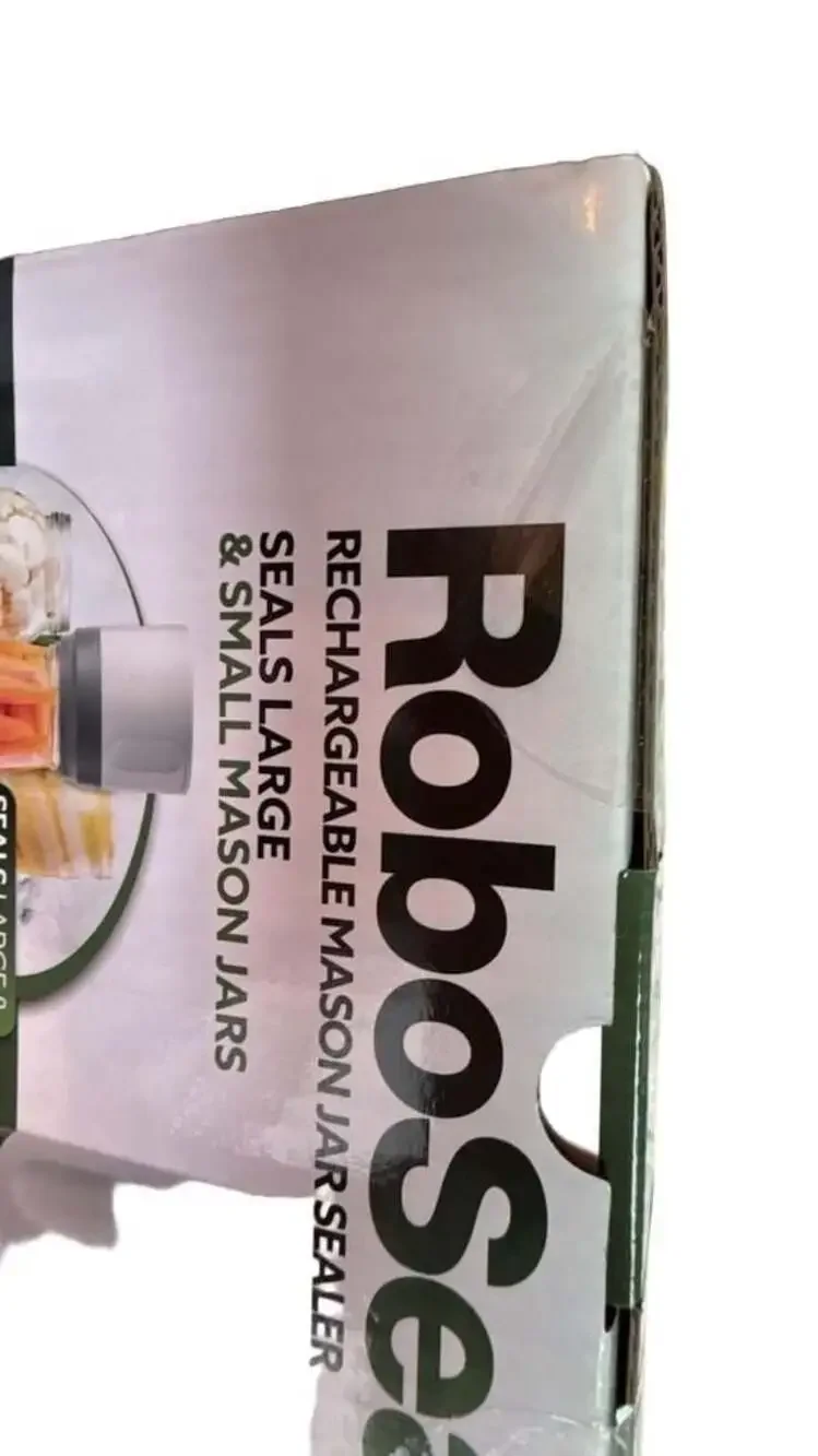 RoboSeal Rechargeable Mason Jar Vacuum Sealer Kit with 10 Lids